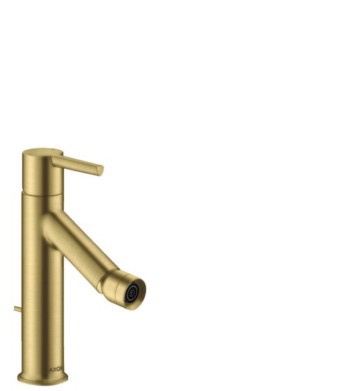 AXOR-HG-AXOR-Starck-Einhebel-Bidetmischer-mit-Hebelgriff-und-Zugstangen-Ablaufgarnitur-Brushed-Brass-10214950 gallery number 1